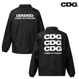 Comme Des Garcons Giacca Logo Coach Black Nero