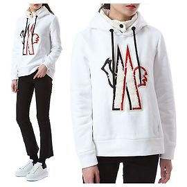 Moncler Grenoble Ramspero Logo Hoodie Weiß