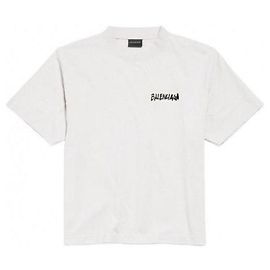 Balenciaga Masking Tape Medium Fit T-Shirt Weiß