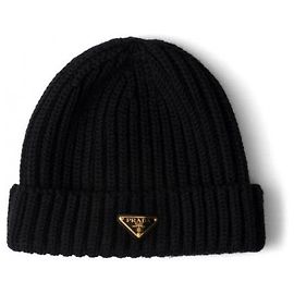 Prada Gorro de lã Preto