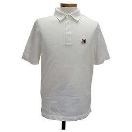 Moncler Malia Polohemd aus Baumwolle mit Logo Creme Weiß