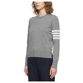 Thom Browne Relaxed Wollpullover für Damen Braun