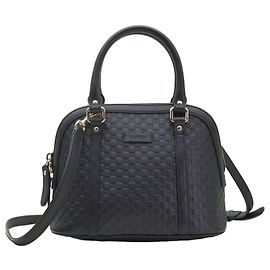 Gucci Black Micro Cima Mini Dome Negro