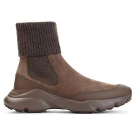 Botas Chelsea Tod's de camurça marrom Marrom