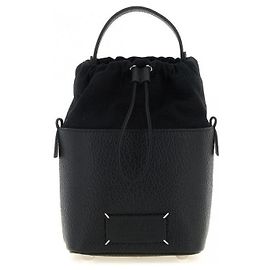 Maison Martin Margiela Maison Margiela 5AC Piccola borsa a secchiello nera Nero