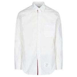Thom Browne Camicia in popeline classica bianca Bianco