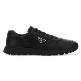 Prada Sneaker aus schwarzem Hirschleder Schwarz