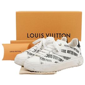 Louis Vuitton Paris Logo Timeout Sneaker Größe Braun