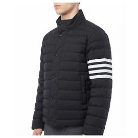 Thom Browne Shiny Ripstop Lightweight Down Jacket Black