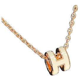 Hermès Collier pendentif Mini Pop Or Rose Rose
