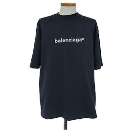 Balenciaga Herren T-Shirt Medium Fit Schwarz Schwarz