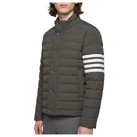 Thom Browne Shiny Ripstop Lightweight Down Jacket Brown