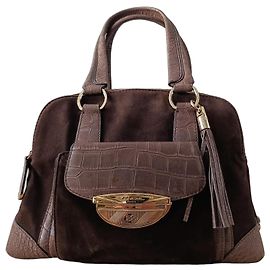 Lancel Sac à main Adjani en cuir Marron