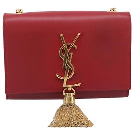 Autre Marque Saint Laurent Classic Monogram Leather Rouge