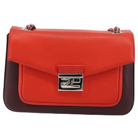Fendi Be Baguette Flap Leather Medium Red