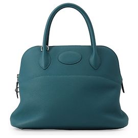 Hermès Bolsa Hermes Bolide 31 Azul Verde claro