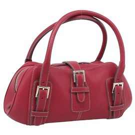 Sac à main Loewe Senda en cuir rouge Rouge