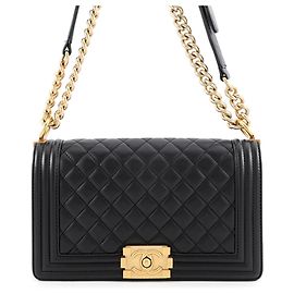 Borsa a tracolla Chanel Boy Medium Chain Nero