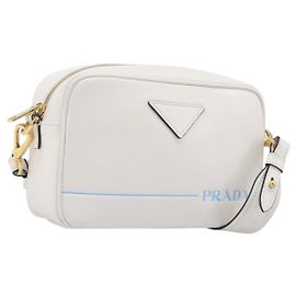 Prada Mirage Camera Leather Small Weiß