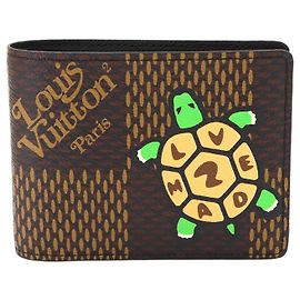 Louis Vuitton LV Squared Portefeuille Multiple Bi-fold Wallet Multicolore Damier ebene