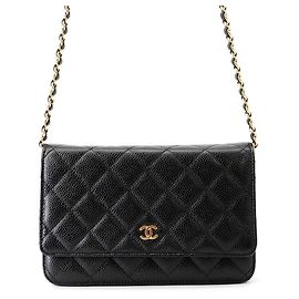 Cartera con cadena Chanel Classic Matelassé Negro