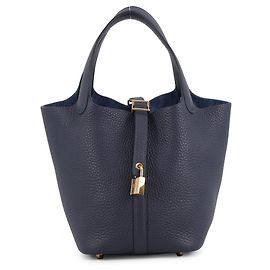 Hermès Bolsa Hermes Picotin Lock PM Azul