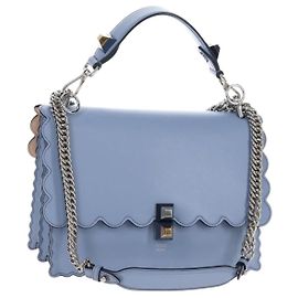 Fendi Kan I em couro Medium Azul