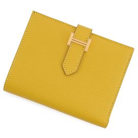 Hermès Hermes Bi-fold Wallet Bearn Compact Golden