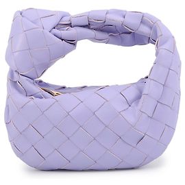 Bolsa de mão em couro Bottega Veneta Candy Jodie Micro Roxo