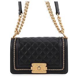 Sac à main Chanel Boy Small Matelassé Noir