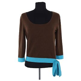 Top de cachemira marrón Céline M Castaño