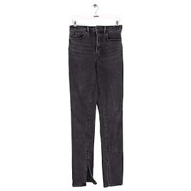Jeans slim Alexander Wang pretos de algodão Preto