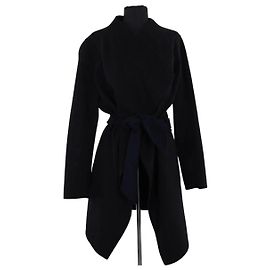Paule Ka Black Wool Coat Black