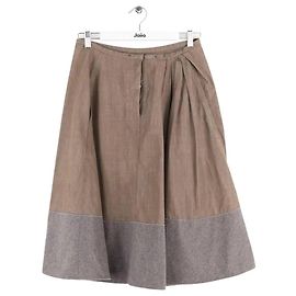Falda Louis Vuitton de algodón marrón Castaño