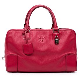 mala LOEWE Amazona 36 em couro rosa Rosa