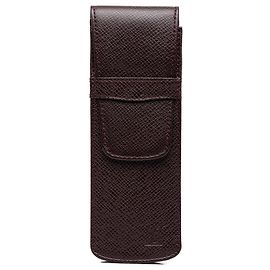 Red Louis Vuitton Taiga Etui Pen Case Red