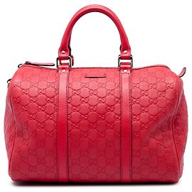 Sac Boston Gucci Medium Guccissima Joy Rouge Rouge