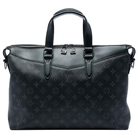Borsa Business Explorer Louis Vuitton Monogram Eclipse Nero Nero