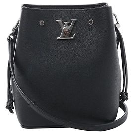 Borsa a tracolla Louis Vuitton LockMe in Nero Nero