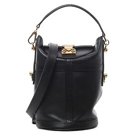Sac à main 2Way Louis Vuitton Duffle PM en cuir noir Noir