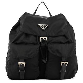 Prada Sac à dos B2811F Black Tessuto Vela Nylon Noir