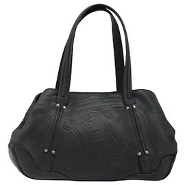 Céline Celine Shoulder Leather Large Nero