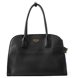 Bolso Tote Prada de piel negra Negro