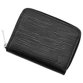 Monedero Zippy de cuero Epi Louis Vuitton Negro
