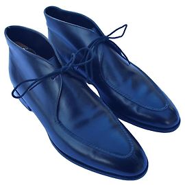 John Lobb Fowey Black Leather Ankle Boots Black