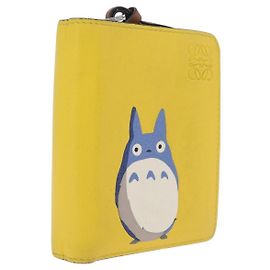 LOEWE x Studio Ghibli Medium Totoro Wallet Leather Yellow Silver Auth 212706M - Jerrillo Other