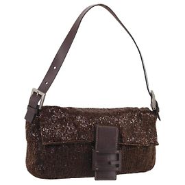 Fendi Baguette Sequins Small Marron