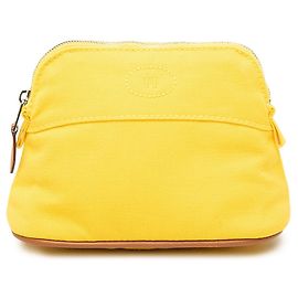 Custodia Hermès Mini Mini Canvas Bolide Case Gialla Giallo