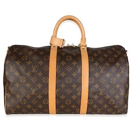 Louis Vuitton Monogram Canvas Keepall Bandouliere 45 Marrom
