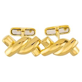 Autre Marque Boutons de manchette Tiffany & Co. en or jaune 18K Autre